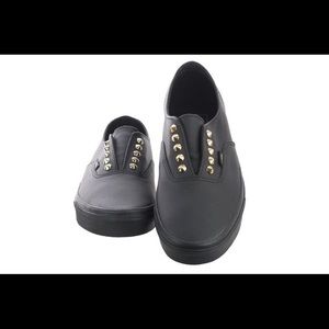 Vans Black on Black w/ Gold Studs